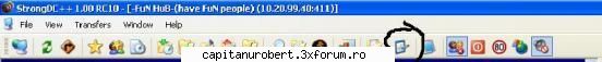 Configurare (Strong) - Panoul Settings unde veti face toate setarile - Dc++