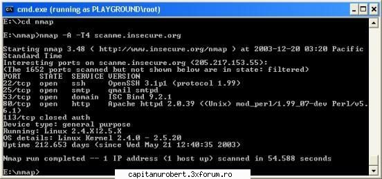 pentru a scana un server tinta pe porturi de pe windows aveti nevoie de doua programe :

1) wincap (
