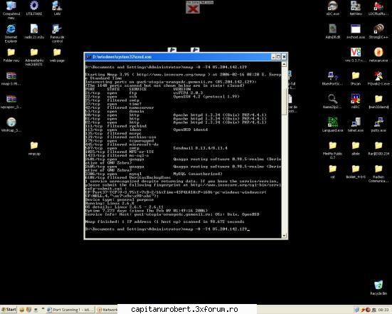 Port Scaning - Nmap download link : WinCap download link - Windows